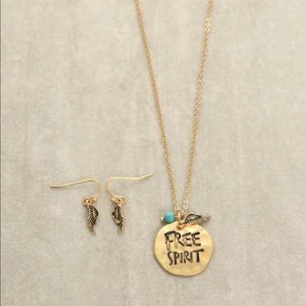 Necklace "Free Spirit" Gold Toned Boho‎ Western